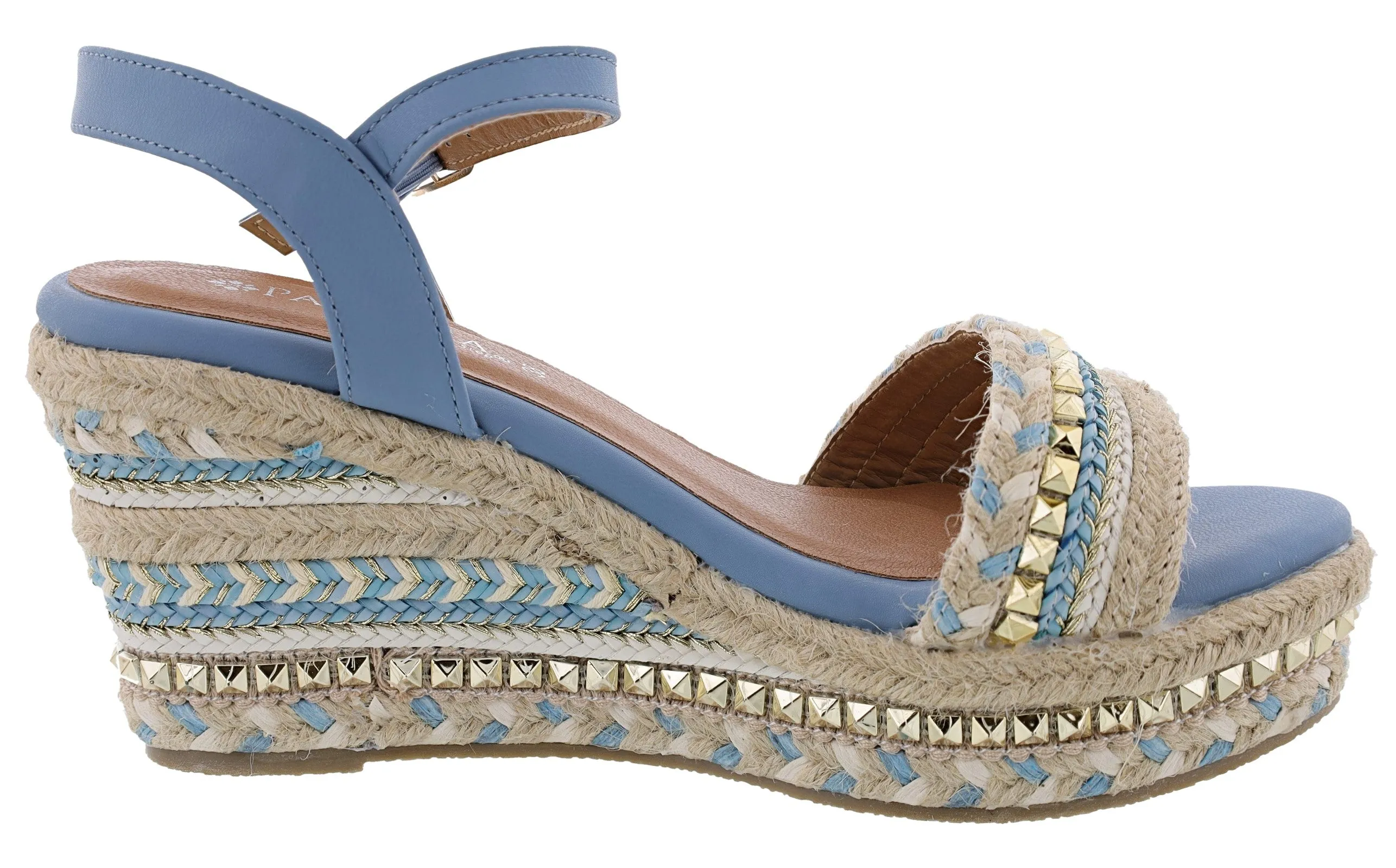 Patrizia Tisch Woven Wedge Sandals by Spring Step