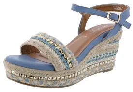 Patrizia Tisch Woven Wedge Sandals by Spring Step