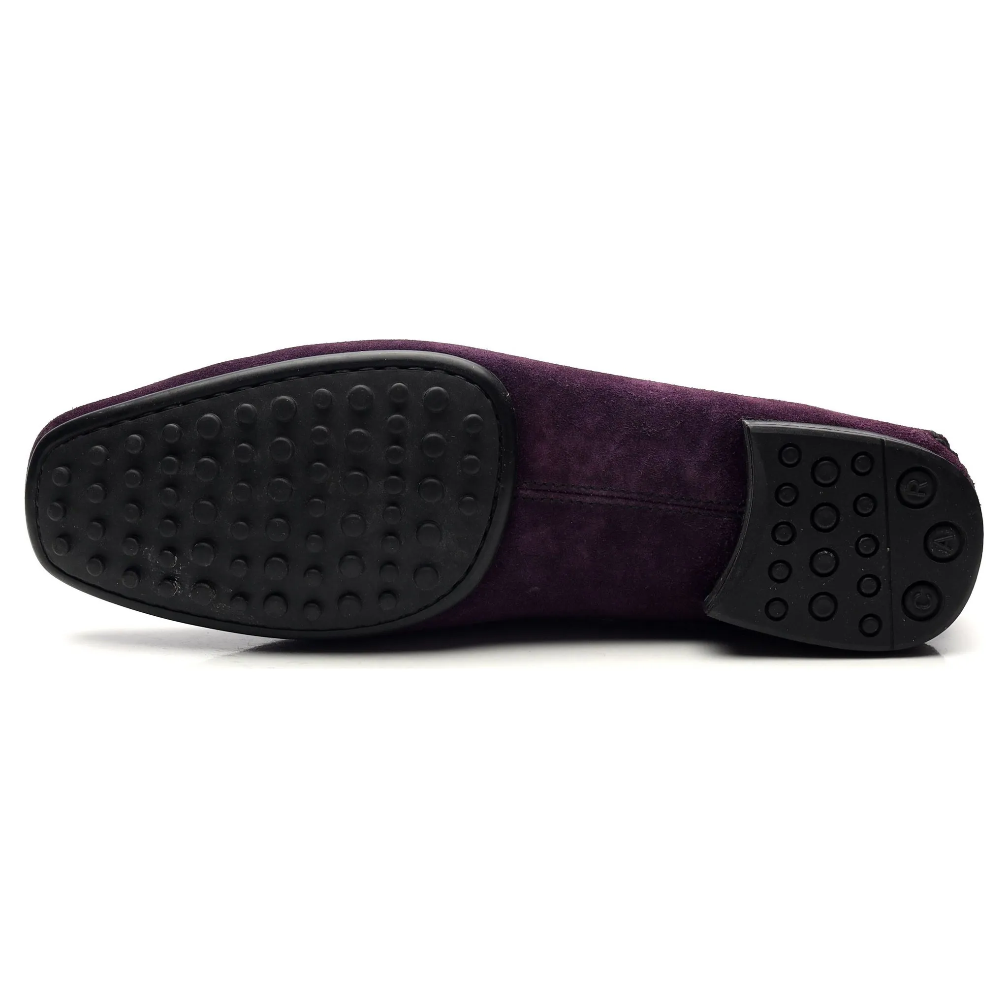 Purple Suede Driving Loafers UK 10