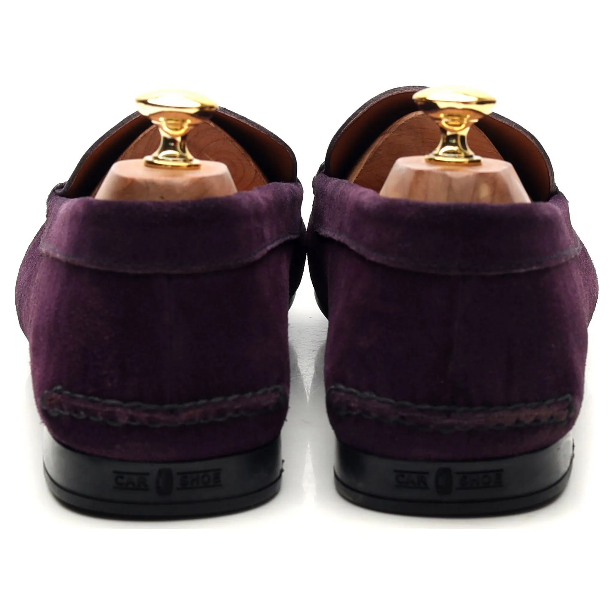 Purple Suede Driving Loafers UK 10