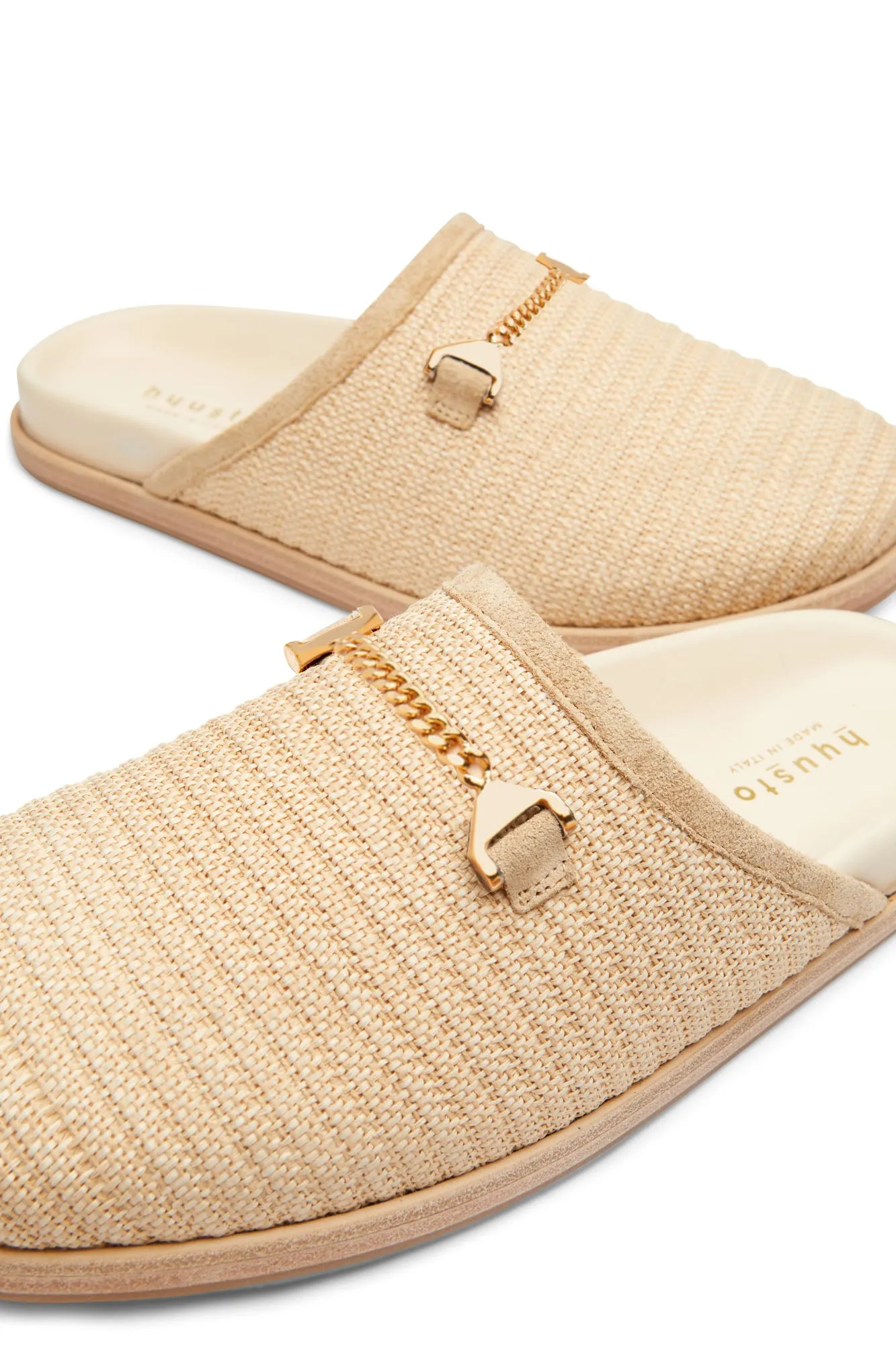 Quincy Slipper Rafia Ecrù