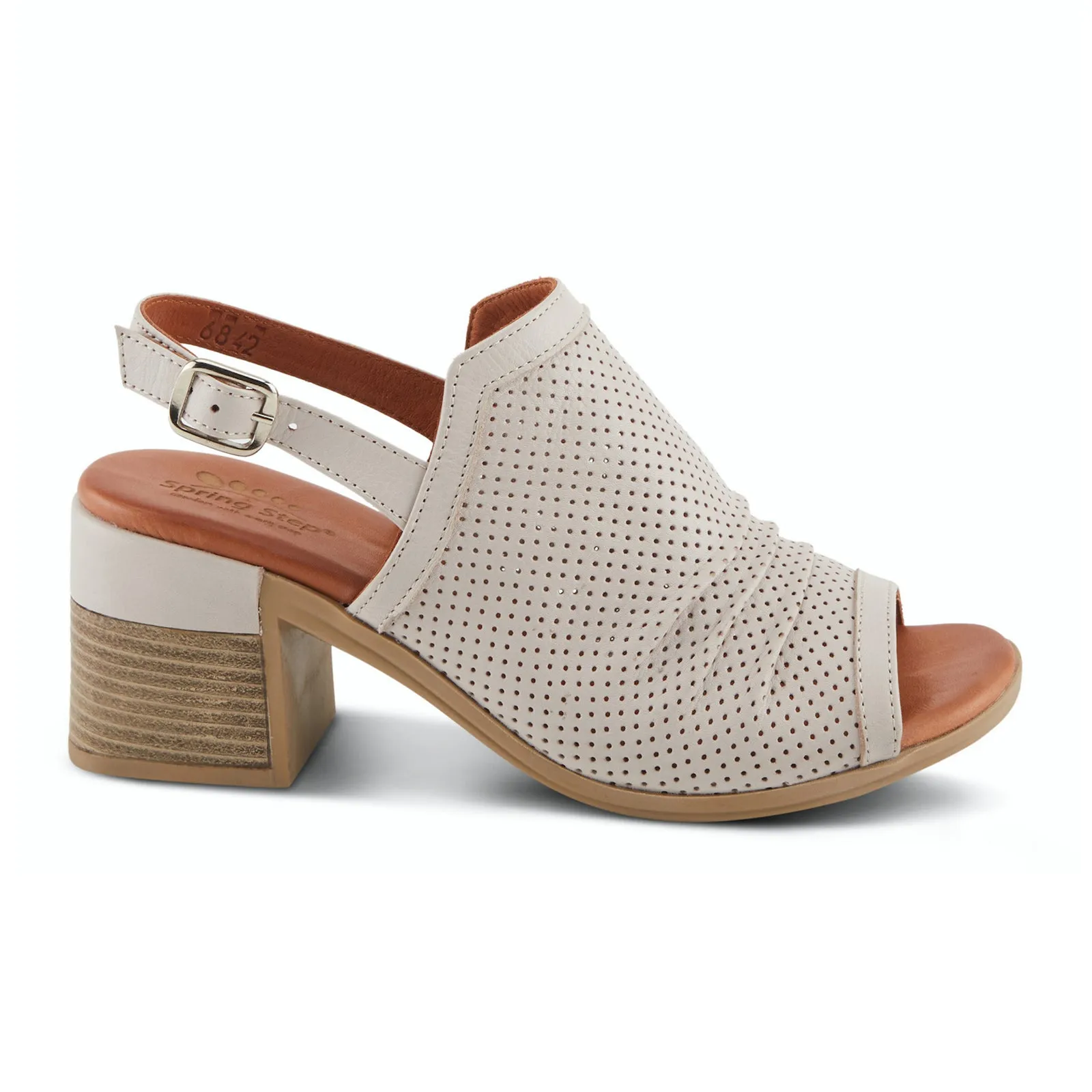 Spring Step Noctium Heeled Sandal (Women) - Stone