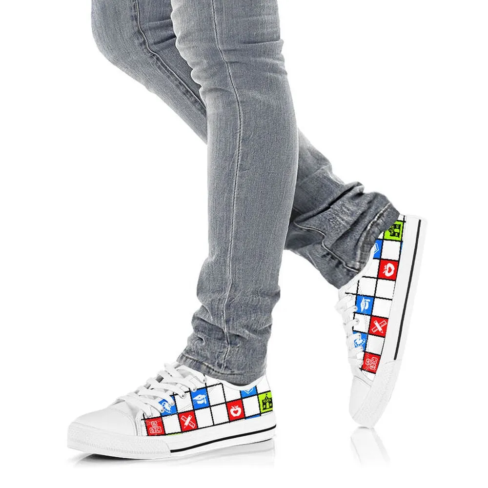 Teacher 3C Pixel Lowtop Shoes, Teacher Shoes, Low Top Sneakers