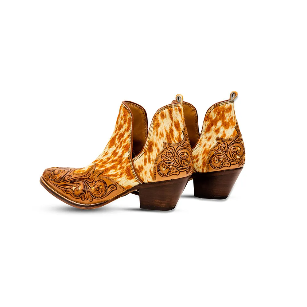 Vestro Western Hand-Tooled Booties